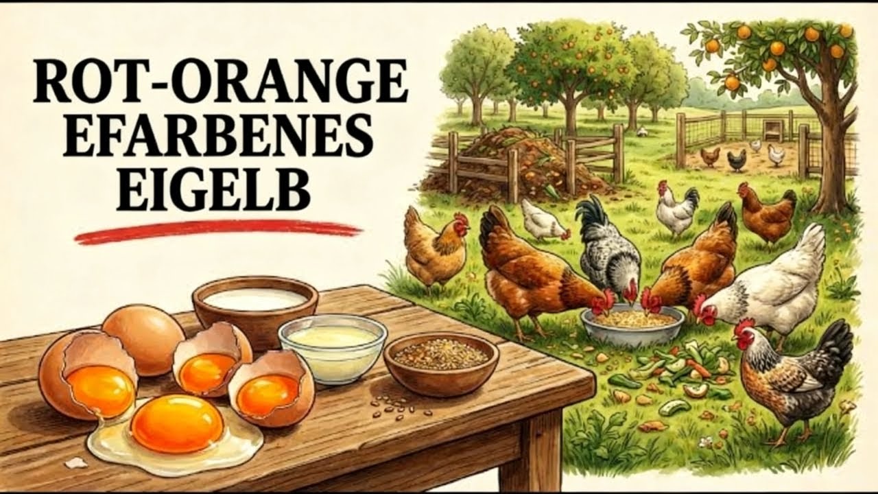 KOSTENLOS Oranges Eigelb das ganze Jahr über: Die Methode des Milchüberschusses