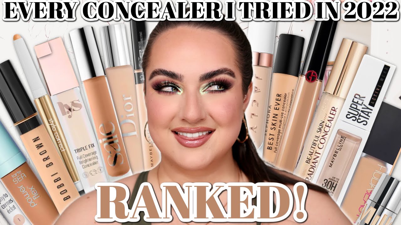 RANKING EVERY CONCEALER I TRIED IN 2022 FROM WORST TO BEST!