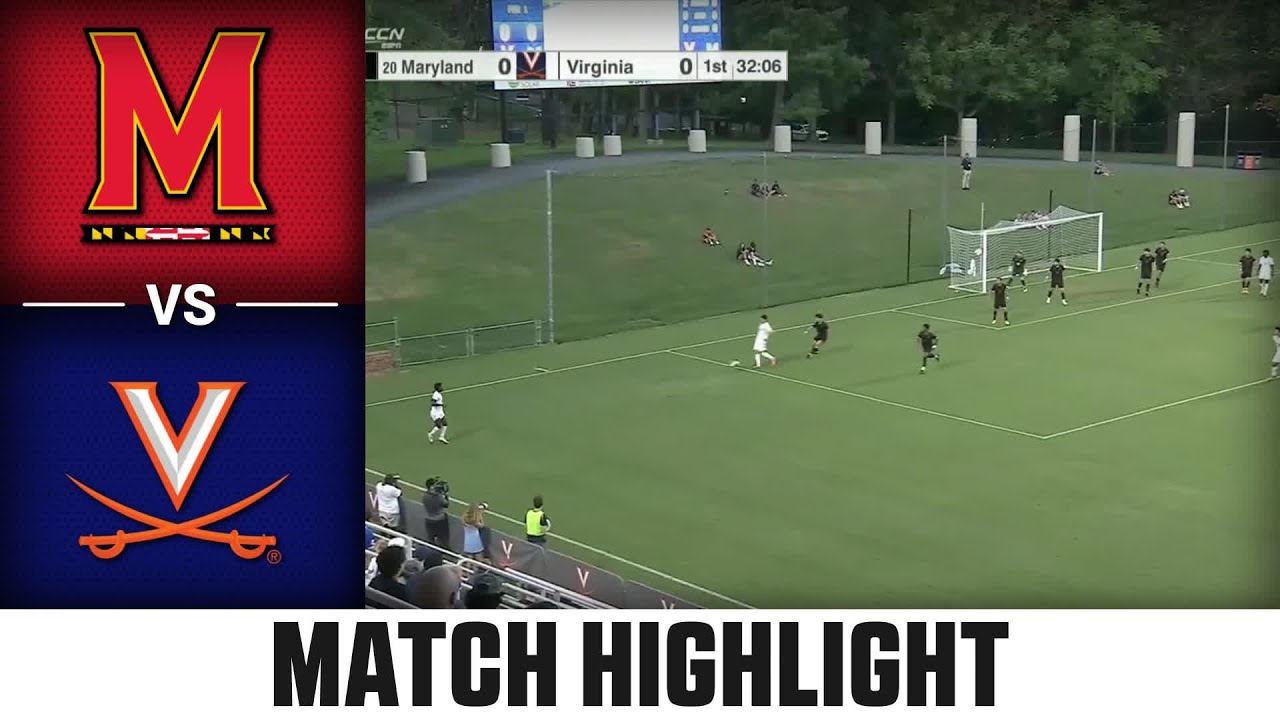 Maryland vs. Virginia ACC Men's Soccer Highlights (2023)