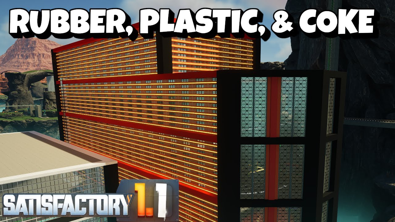 I Built a Massive Rubber and Petroleum Coke Factory in Satisfactory!
