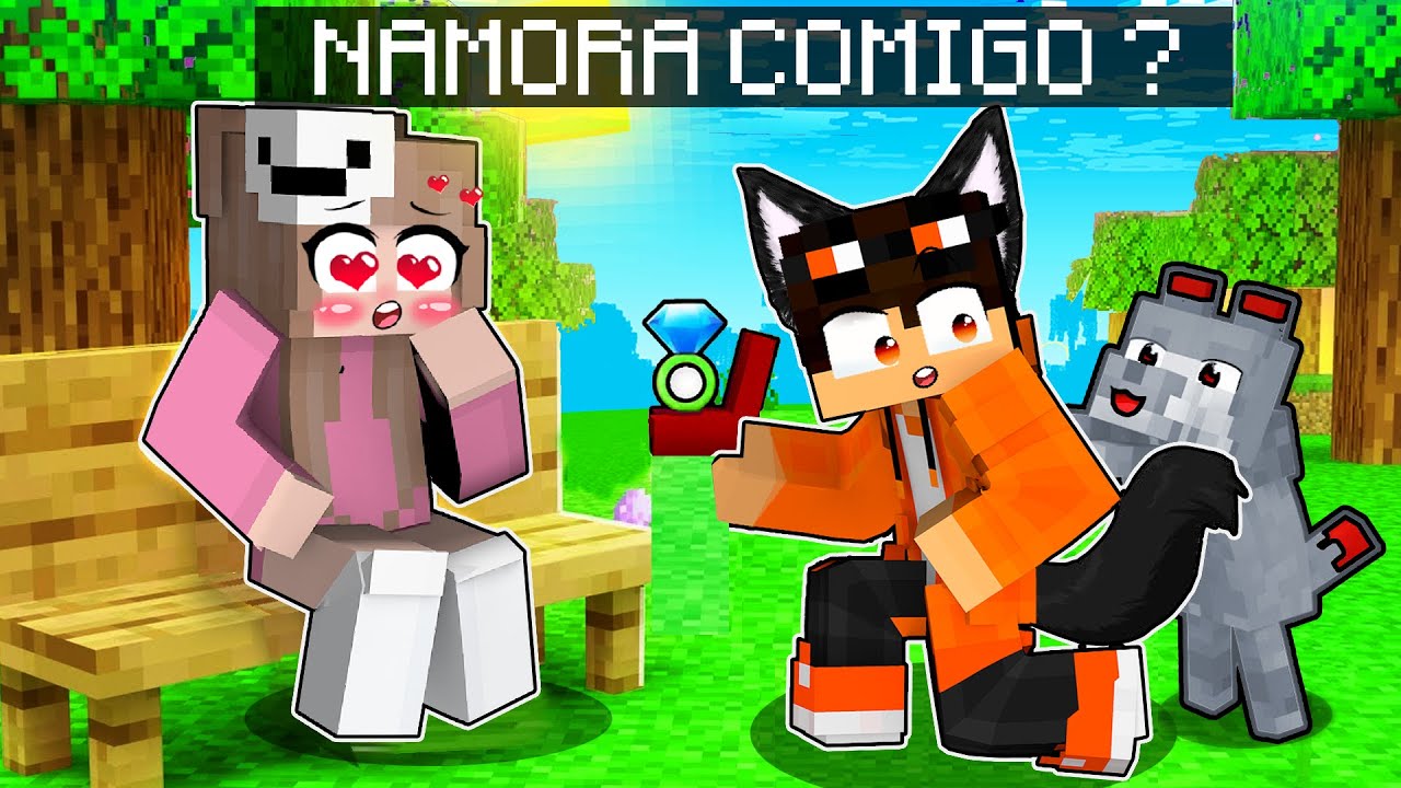 MENINO LOBISOMEN me PEDIU EM NAMORO no MINECRAFT!