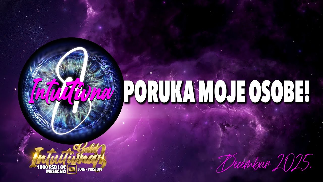 🌟PORUKA MOJE OSOBE!🌟 Tarot citanje 🔮 Grupno otvaranje @Intuitivna8