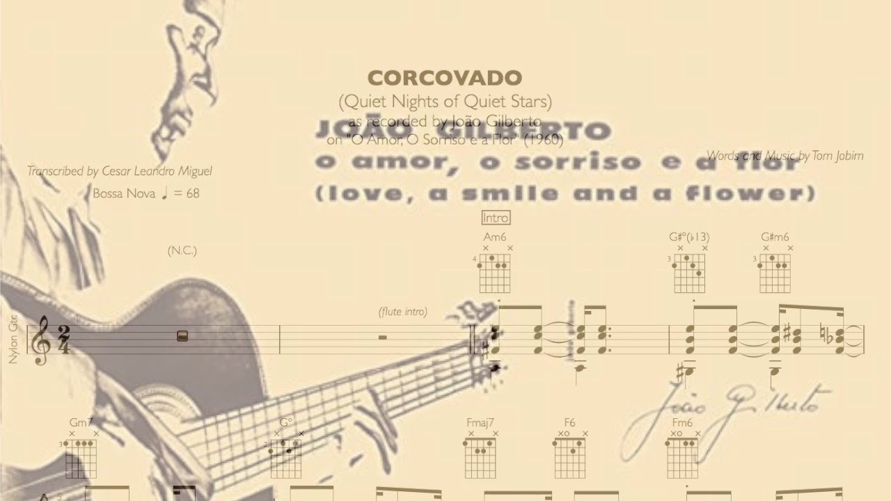Transcription: João Gilberto - Corcovado