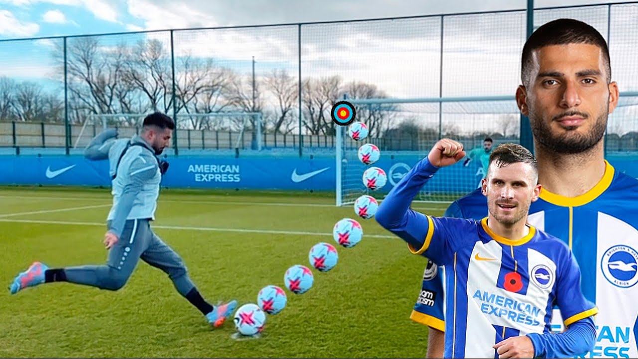 MEGA Challenge gegen Premier League Stars Pascal Gross & Deniz Undav ⚽️😱 Weltklasse Schusstechnik🚨