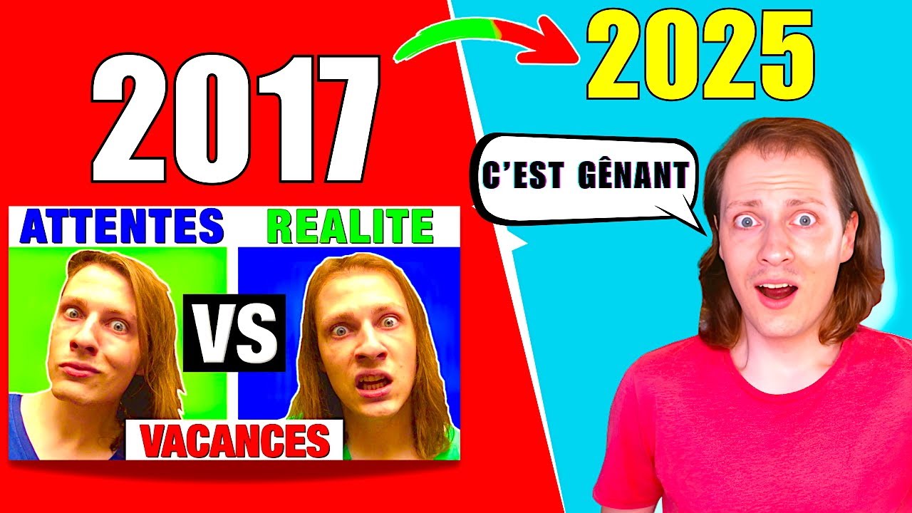 7 ANS APRÈS JE RÉAGIS À "VACANCES : ATTENTES VS REALITE" ! 😂 - Délires de Max