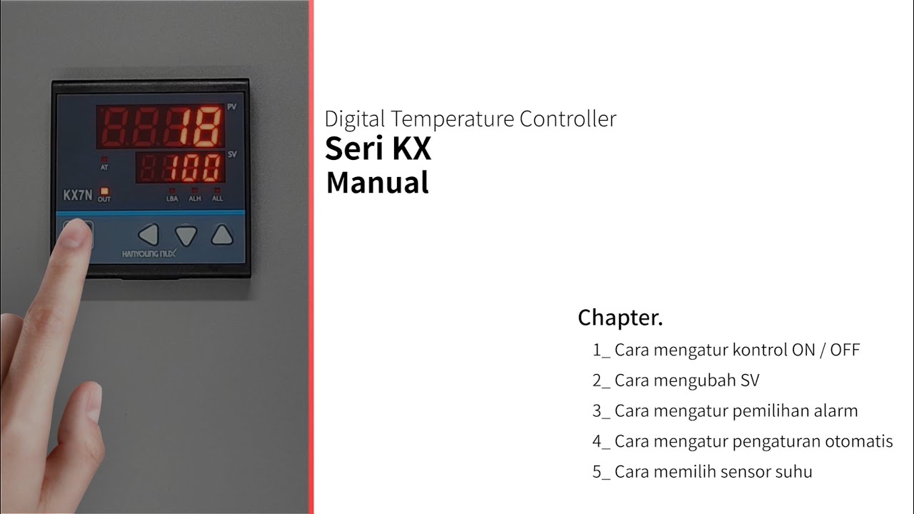 [Hanyoungnux] Digital Temperature Controller Seri KX - Metode penyetelan
