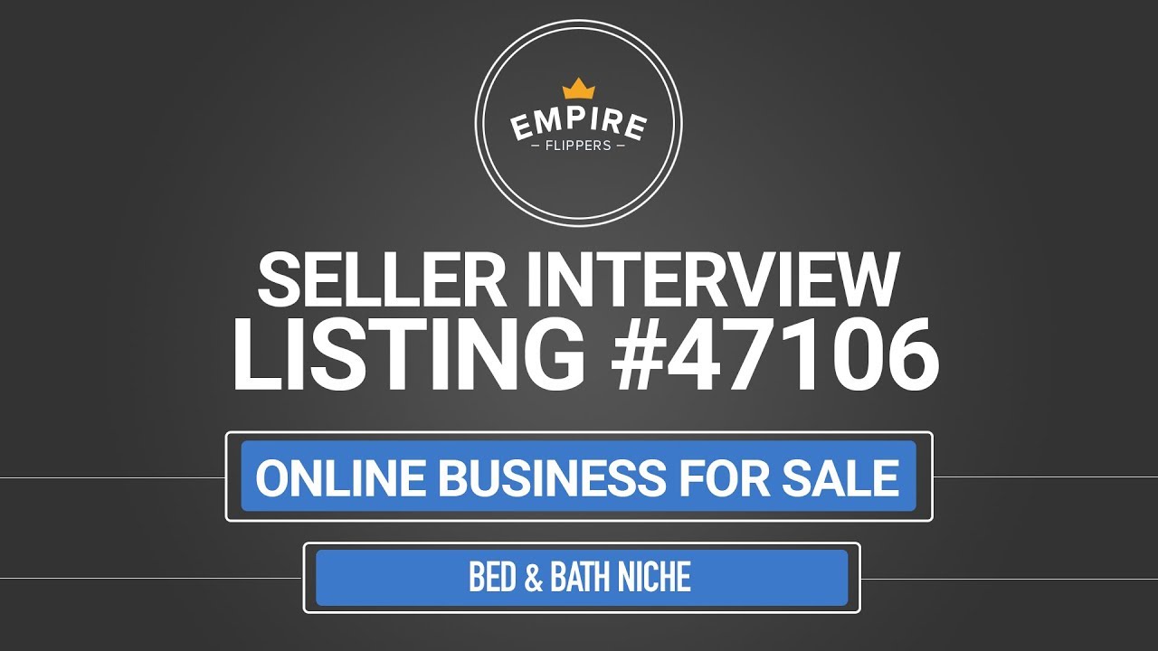 Amazon FBA Business For Sale - $2.7K/month in the Bed & Bath Niche