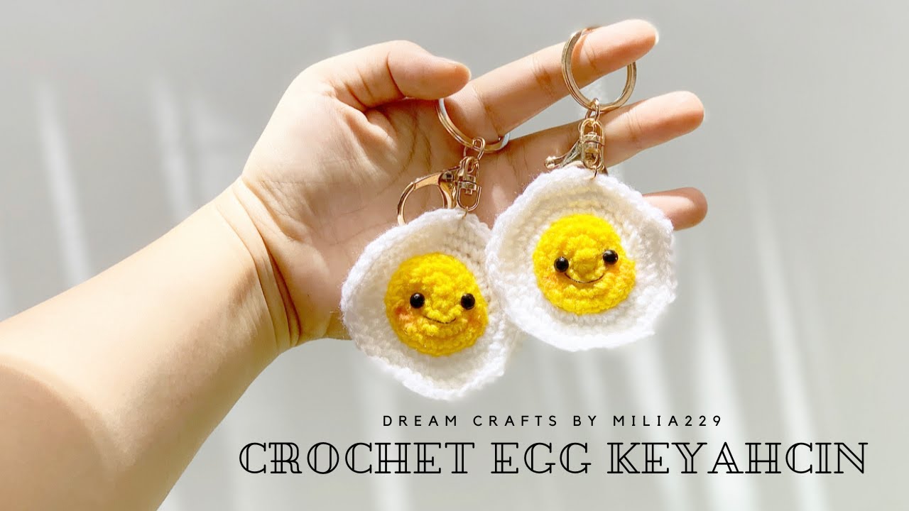 Crochet Egg keychain step-by-step tutorial/ Crochet doll/ Amigurumi doll