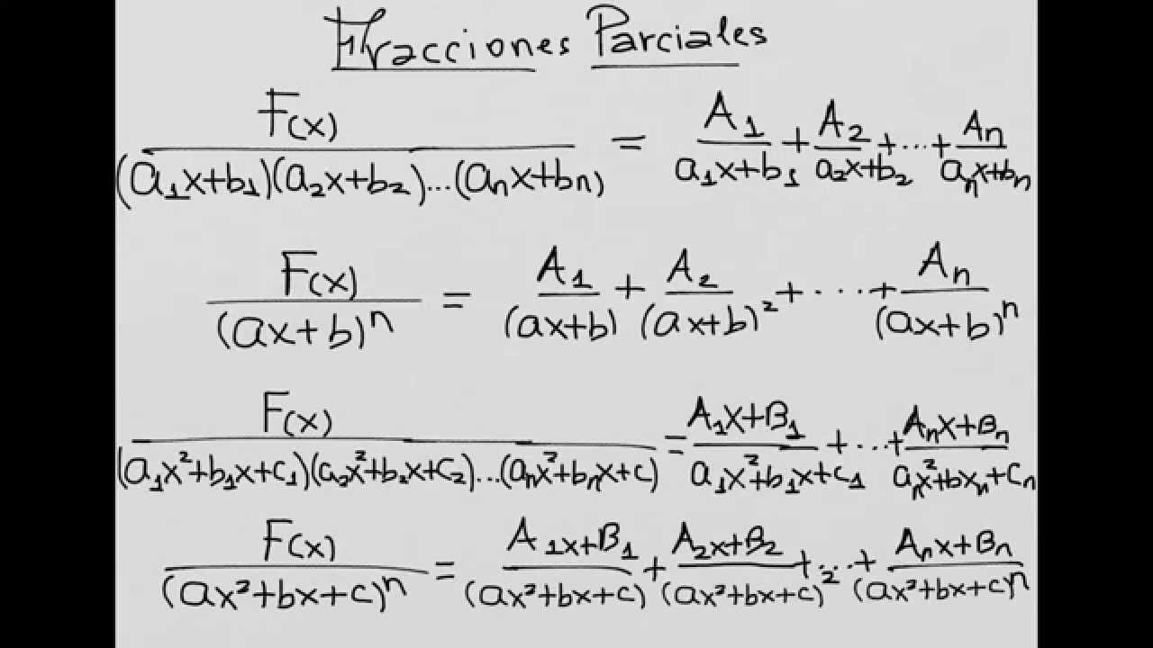 Fracciones Parciales