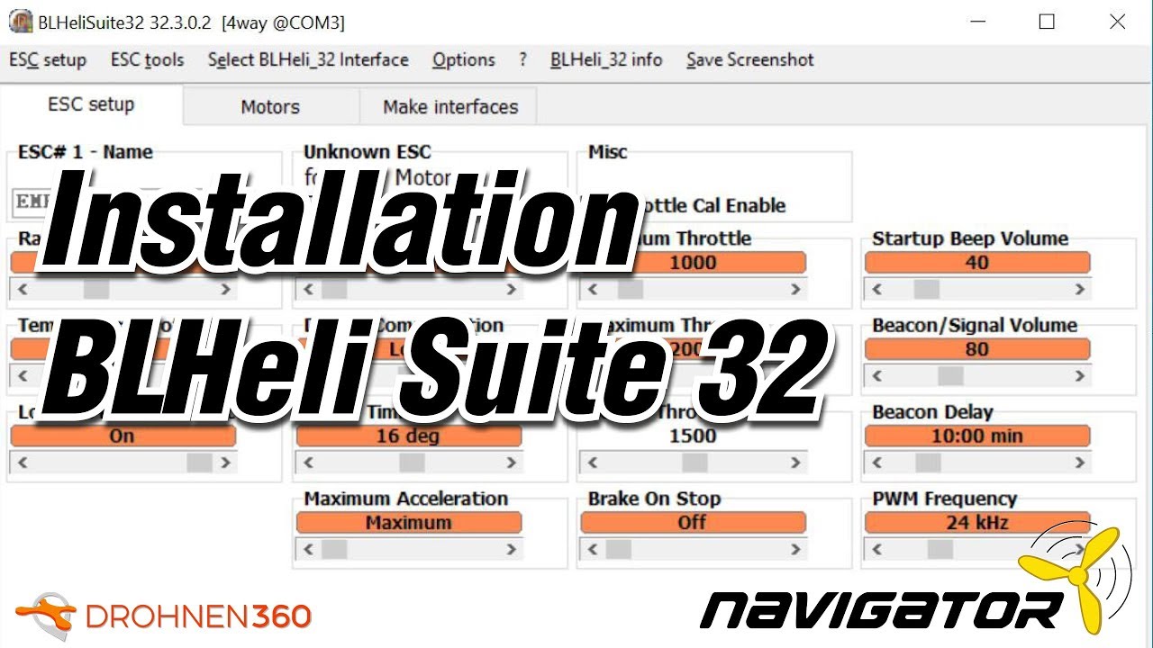 Short instructions how to install BLHeliSuite32 for BLHeli_32 BLHeli32 (English)