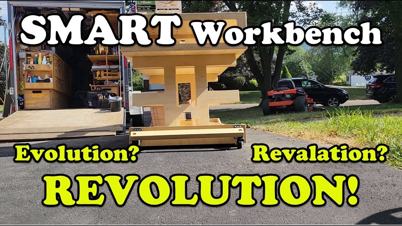Moving a workbench 6 inches or 60 feet is EASY!!! Wheeled CART Makes it EASY!
