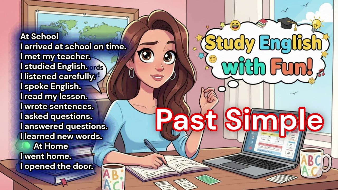 Simple Past English Speaking | Slow Listening & Speaking Practice for Beginners