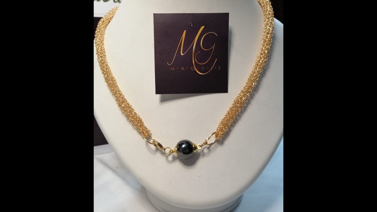 collar tejido tubular punto peruano