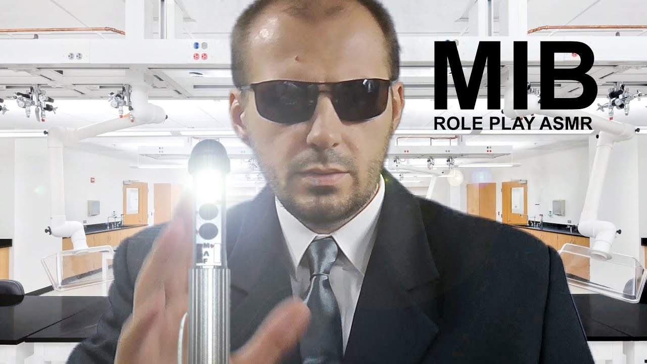 Человек в черном ASMR научно-фантастическая ролевая игра
