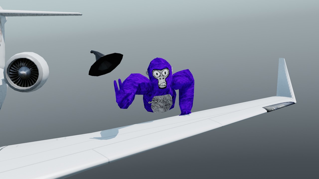 I FLEW A PLANE IN GORILLA TAG#gorillatag #gorilla