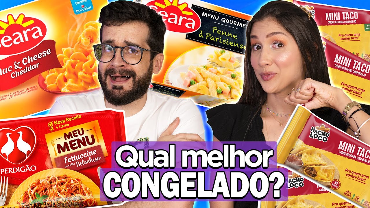 PROVANDO CONGELADOS do MERCADO | MACARRÃO BOLONHESA, MAC & CHESSE, TACOS, PENNE