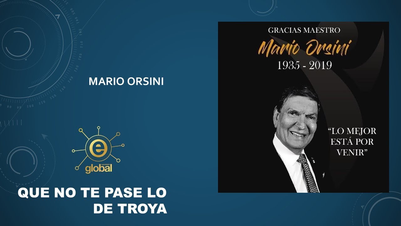 QUE NO TE PASE LO DE TROYA MARIO ORSINI