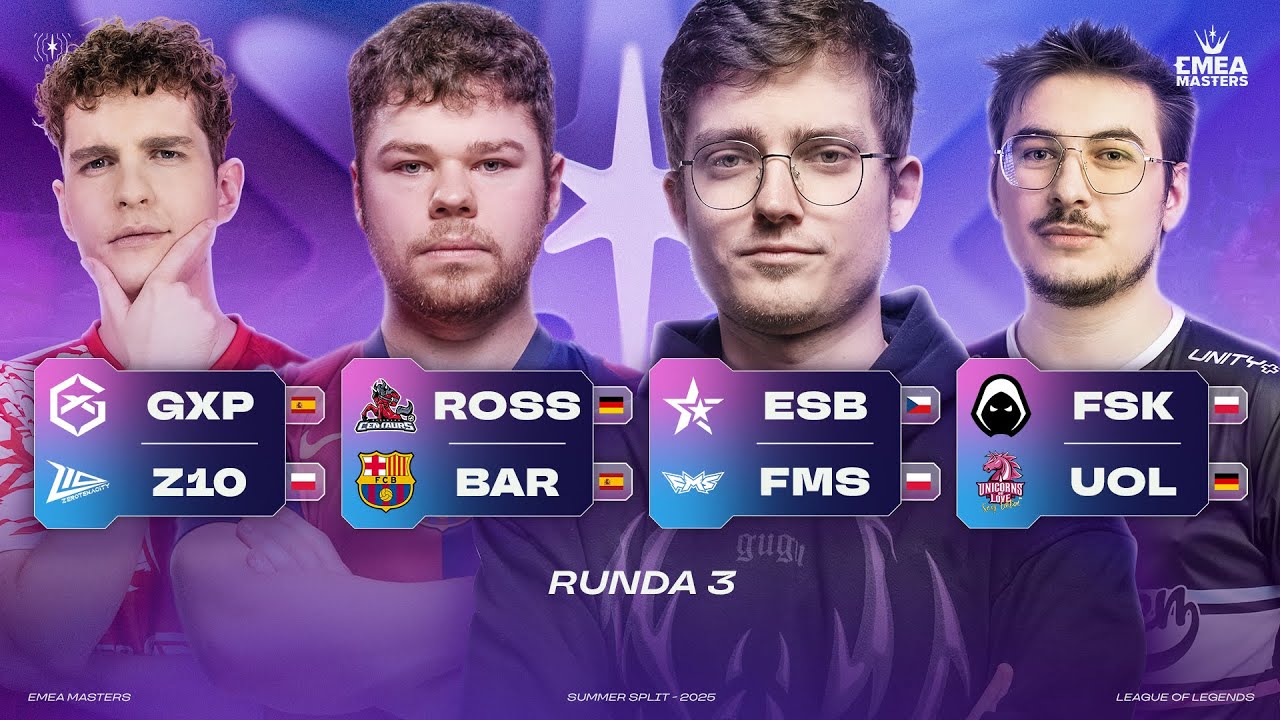 🔴Z10 vs GXP🔴ROSS vs BAR🔴ESUBA vs STORMMEDIA FMS🔴FORSAKEN vs UOL🔴EMEA MASTERS DZIEŃ 3 SUMMER 2025🔴