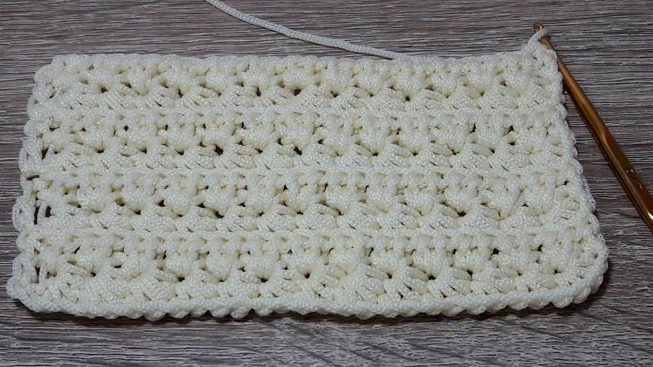 Tutorial Crochet Star Stitch | สอนถักเชือกร่ม ลายดอกพิกุล