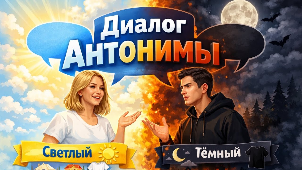 Rusca dialoq, antonimlər