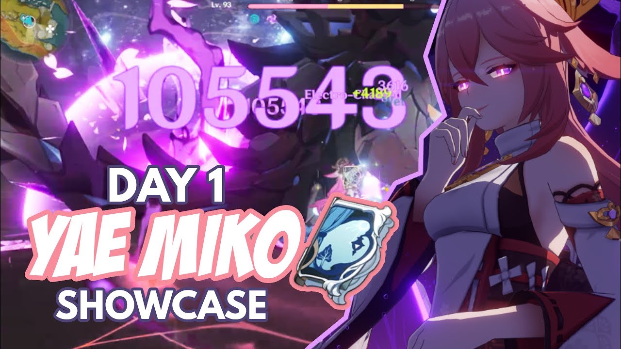 C0 Yae Miko Day 1 Nuke Showcase with Widsith | Talents 6/6/6