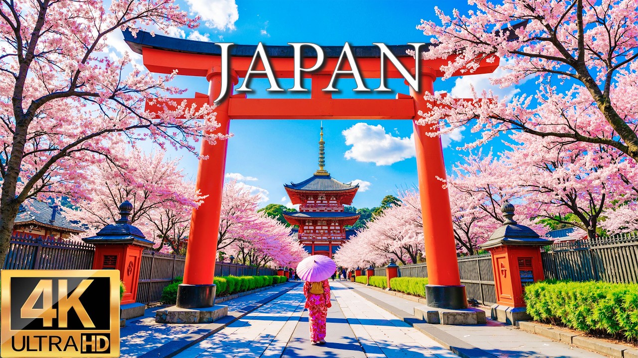 Spring in Japan – Soft Ambient Piano with Sakura Views for Focused and Peaceful Days