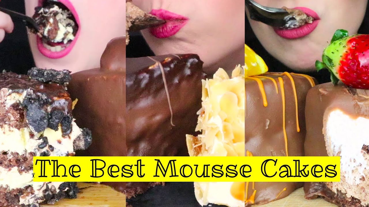 CREAMY MOUSSE CAKE COMPILATION 🍰 | No Talking | ASMR Mukbang - 먹방 | Real Eating Sounds
