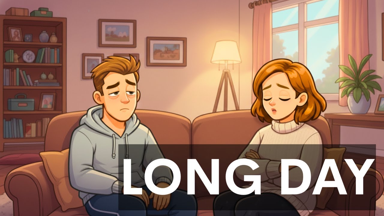 Feeling Tired Today | Easy English Conversation (A1–A2)