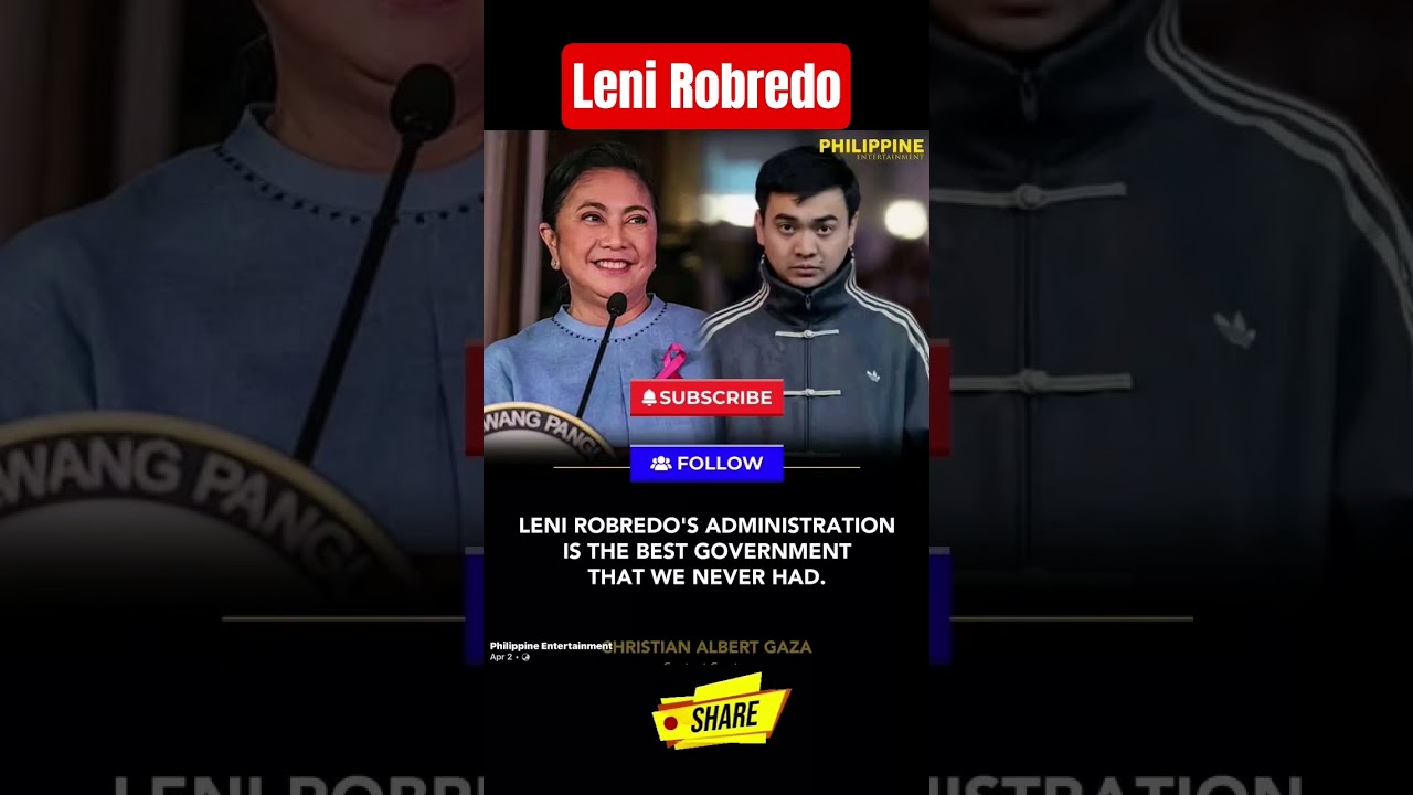 LENI ROBREDO TO NAJLEPSZA WŁADZA? #viralvideo ZGADZASZ SIĘ? SKOMENTUJ PONIŻEJ #pinoytrending