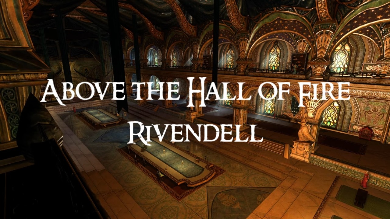 LOTRO | RIVENDELL | Above The Hall of Fire | Music & Ambience | 1 Hour