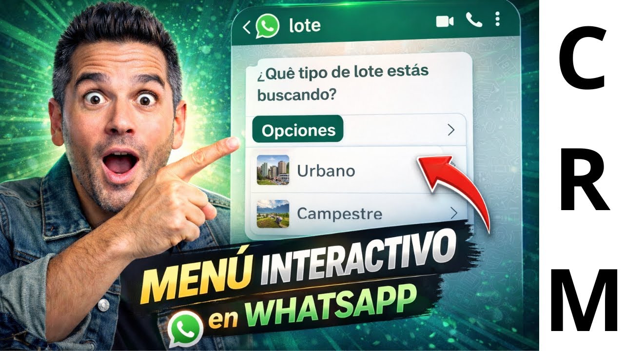 Cómo CREAR un MENÚ DE LISTAS en WhatsApp Chatbot Interactivo