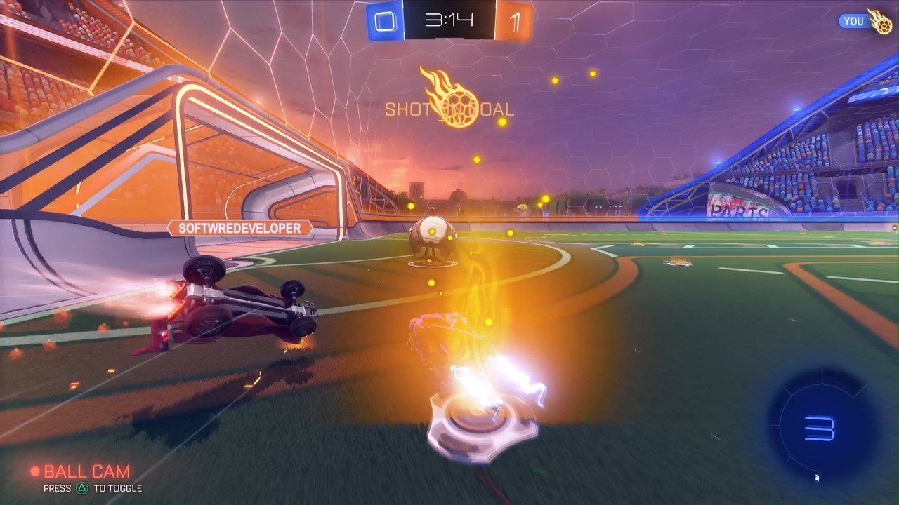 Bro left after 3rd goal.. ouch #rocketleague