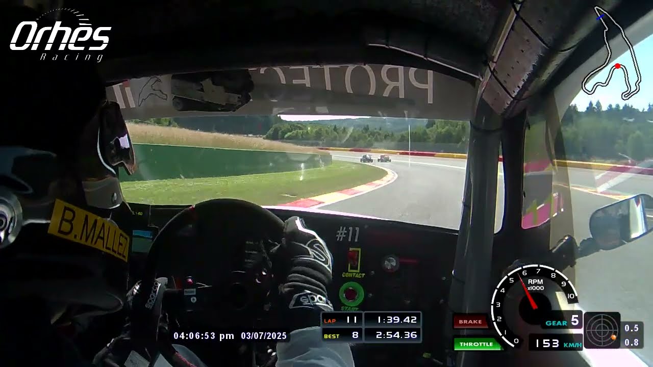 onboard 25h de Spa FunCup 2025 - One Lap - Etam ElevenCars by Orhès #11