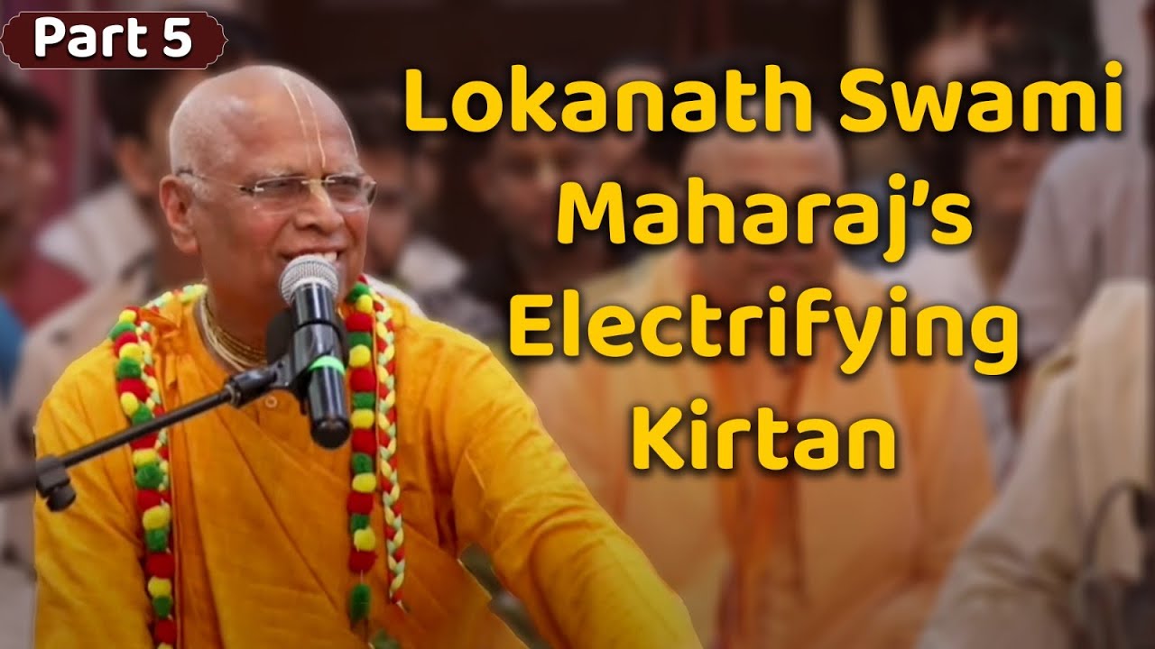 Lokanath Swami Maharaj&rsquo;s Soul-Stirring Kirtan at Harinam Utsav | Dance & Chant | Part 05