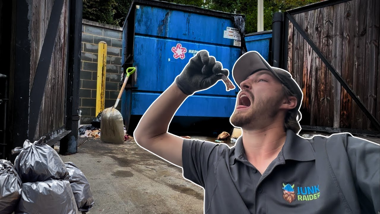Tasting Expired Food During Dumpster Pad Cleanup? | Junk Removal, Charlotte NC.