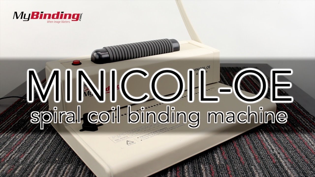MiniCoil-OE Spiral Coil Binding Machine - Oval Hole | MyBinding.com