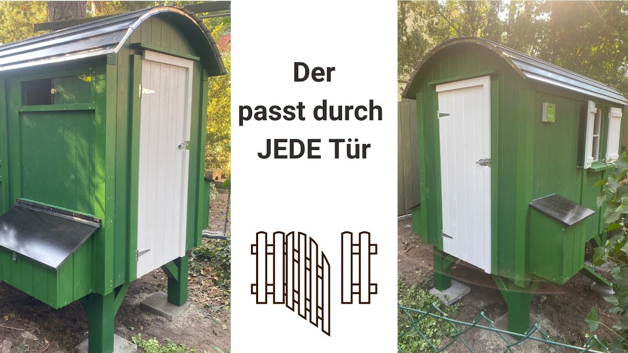 Der Hühnerstall der durch JEDE Tür in JEDEN Garten passt!
