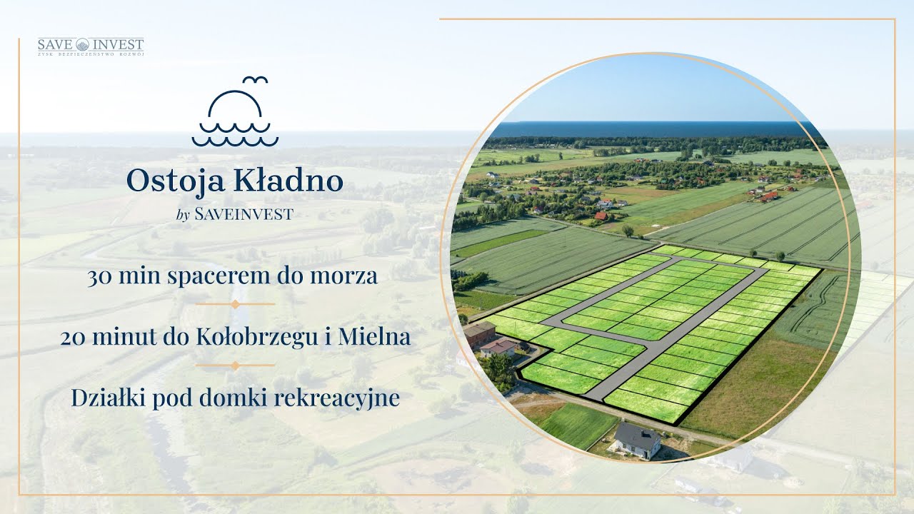 Ostoja Kładno - działki rekreacyjne 2500m od morza