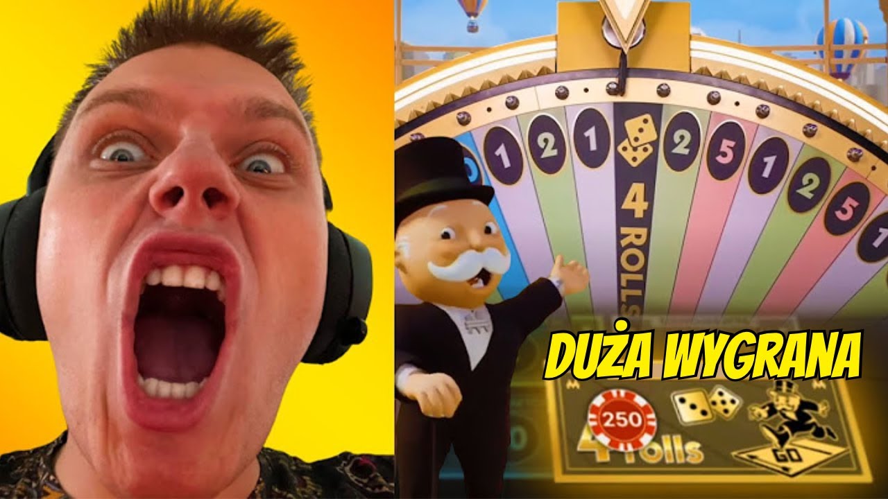 Kasyno online Polska! Duża wygrana w grze bonusowej Monopoly Live
