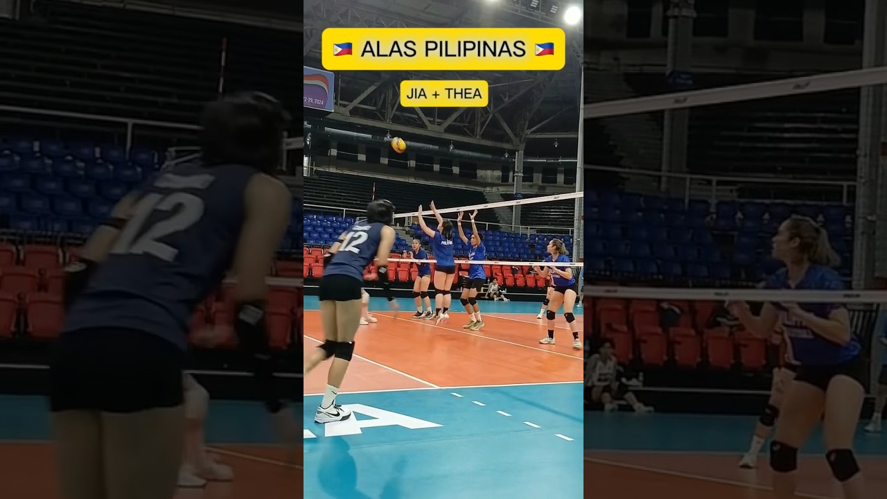 ALAS PILIPINAS VOLLEYBALL TEAM: JIA + THEA 🏐💨💨💨💨 #storytelling #volleyball