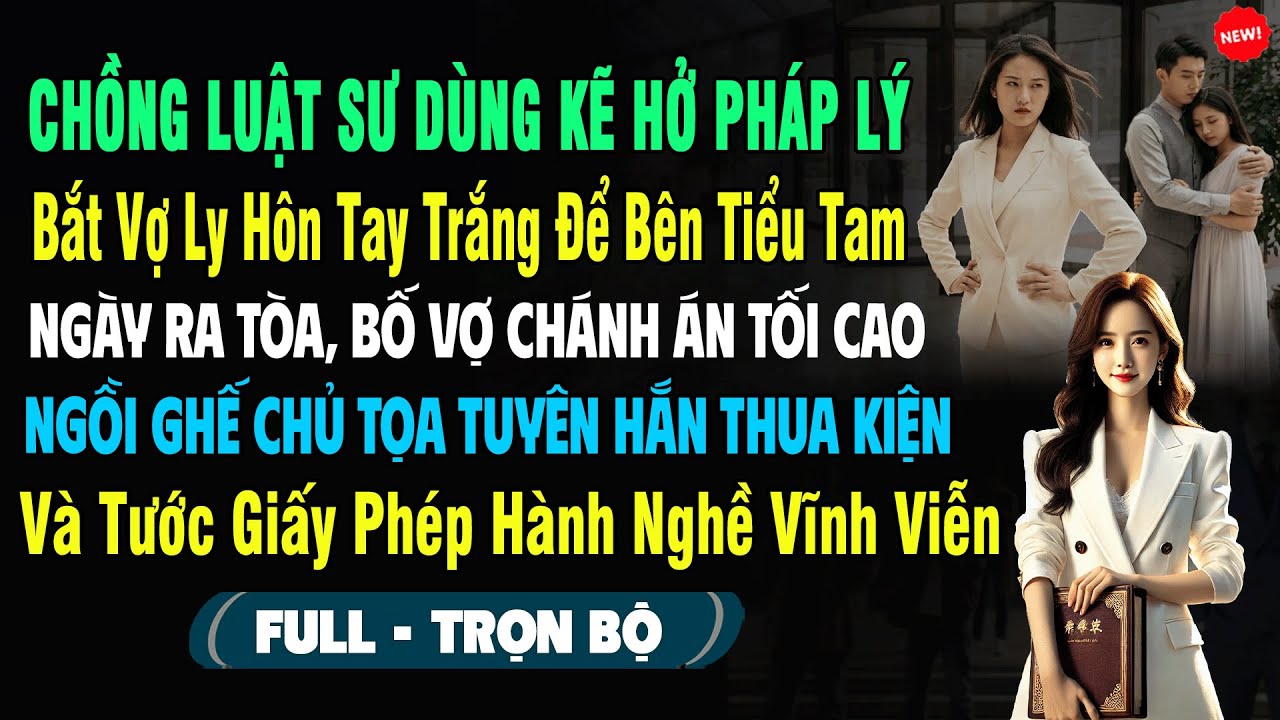 💖Luật Sư Dùng Kẽ Hở Pháp Lý Bắt Vợ Ly Hôn Tay Trắng Bên Tiểu Tam, Ra Tòa Bố Vợ Là Chánh Án Khiến Hắn