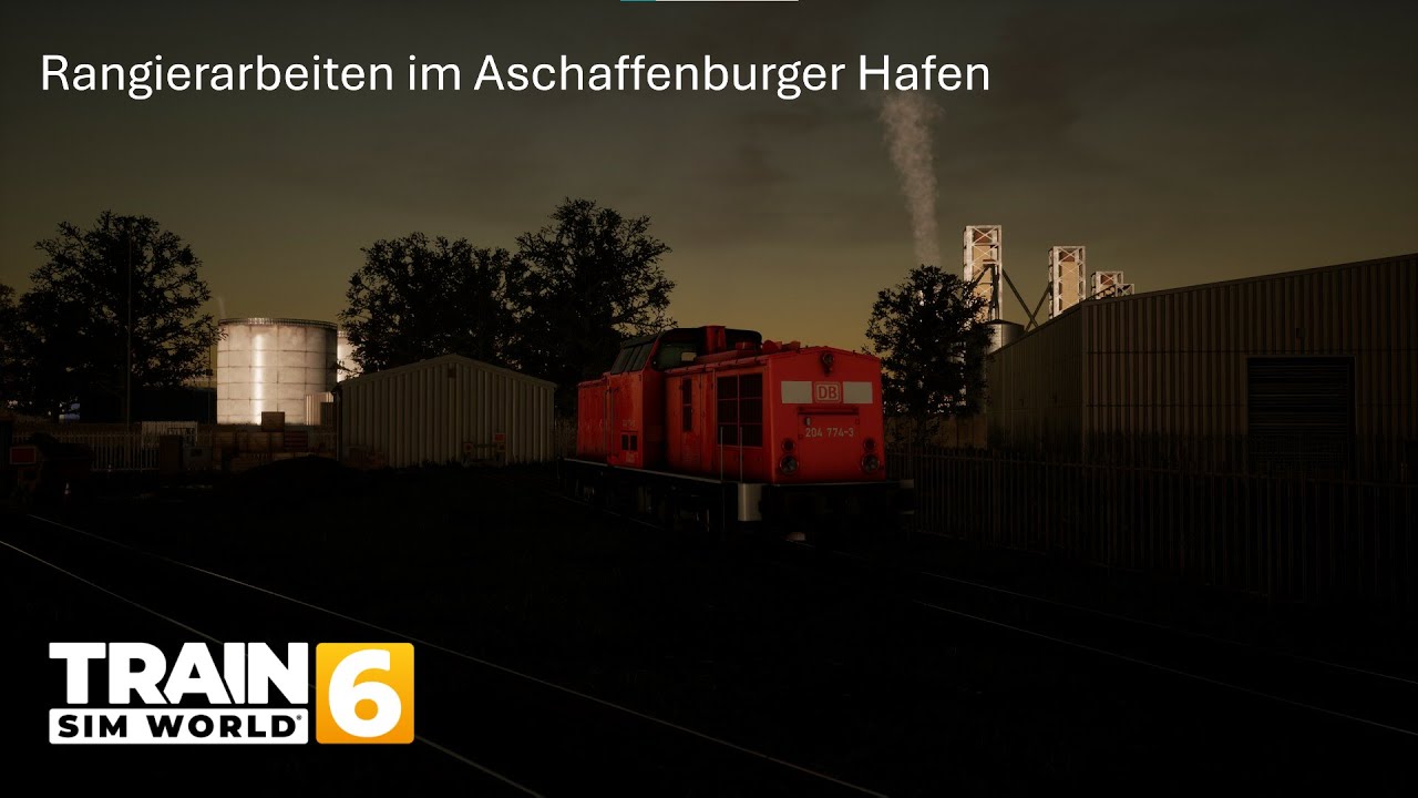 Rangierarbeiten  im Aschaffenburger Hafen