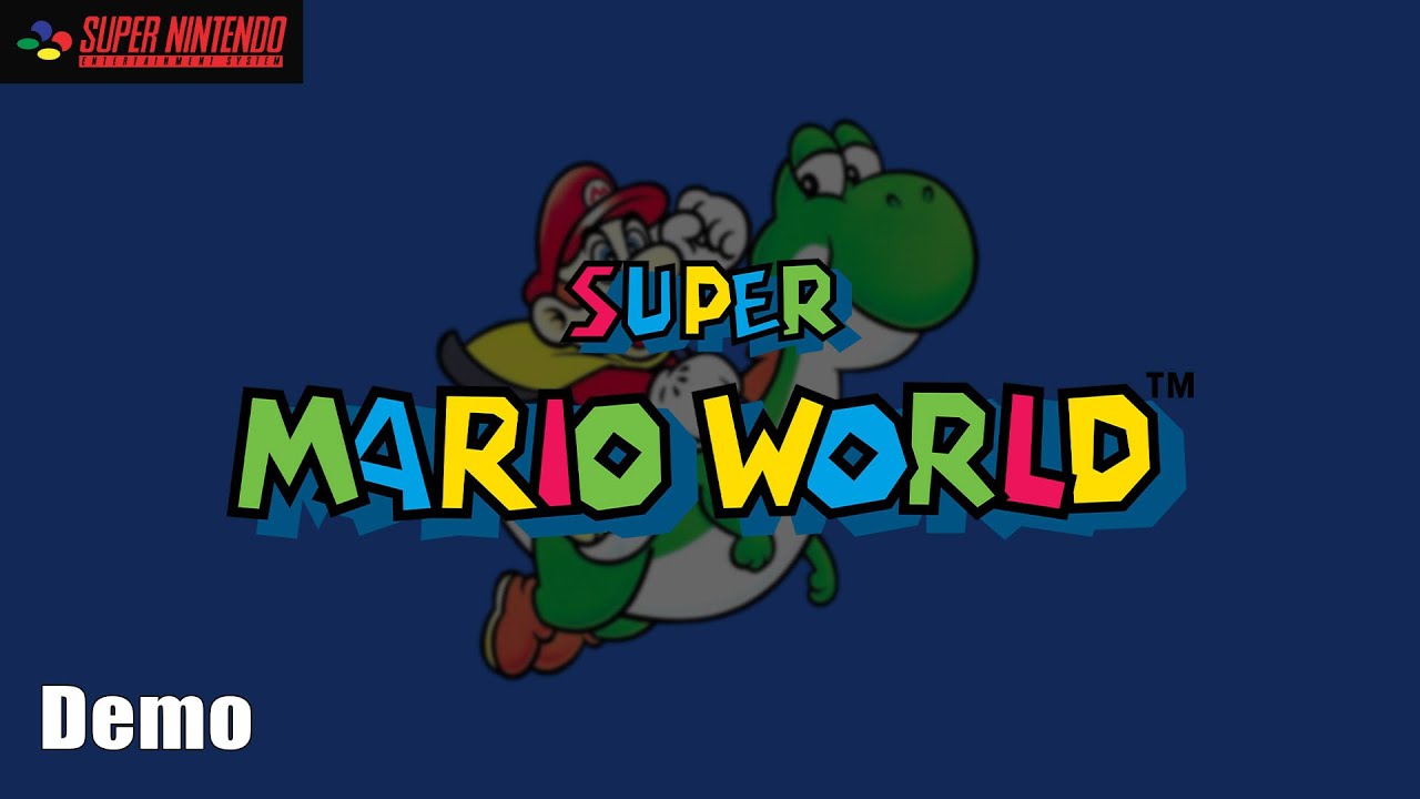 Let's Play Super Mario World | Demo | Super Nintendo - NR