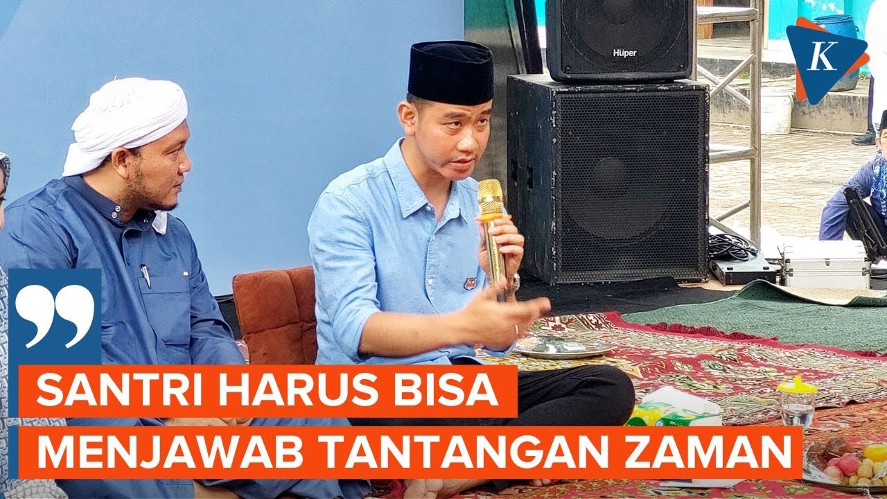 Janjikan Dana Abadi Pesantren, Gibran Ingin Santri Tak Hanya Pintar Mengaji