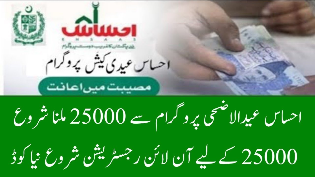Ehsaas Eidi Cash program 25000 Online Registration 2022 | Ehsaas Program | Eidi Program 8123