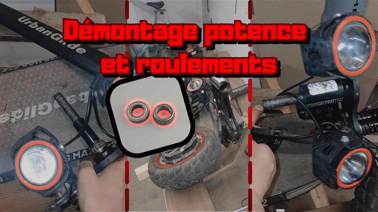 Démontage potence et roulements (UrbanGlide e-cross max 2X2)