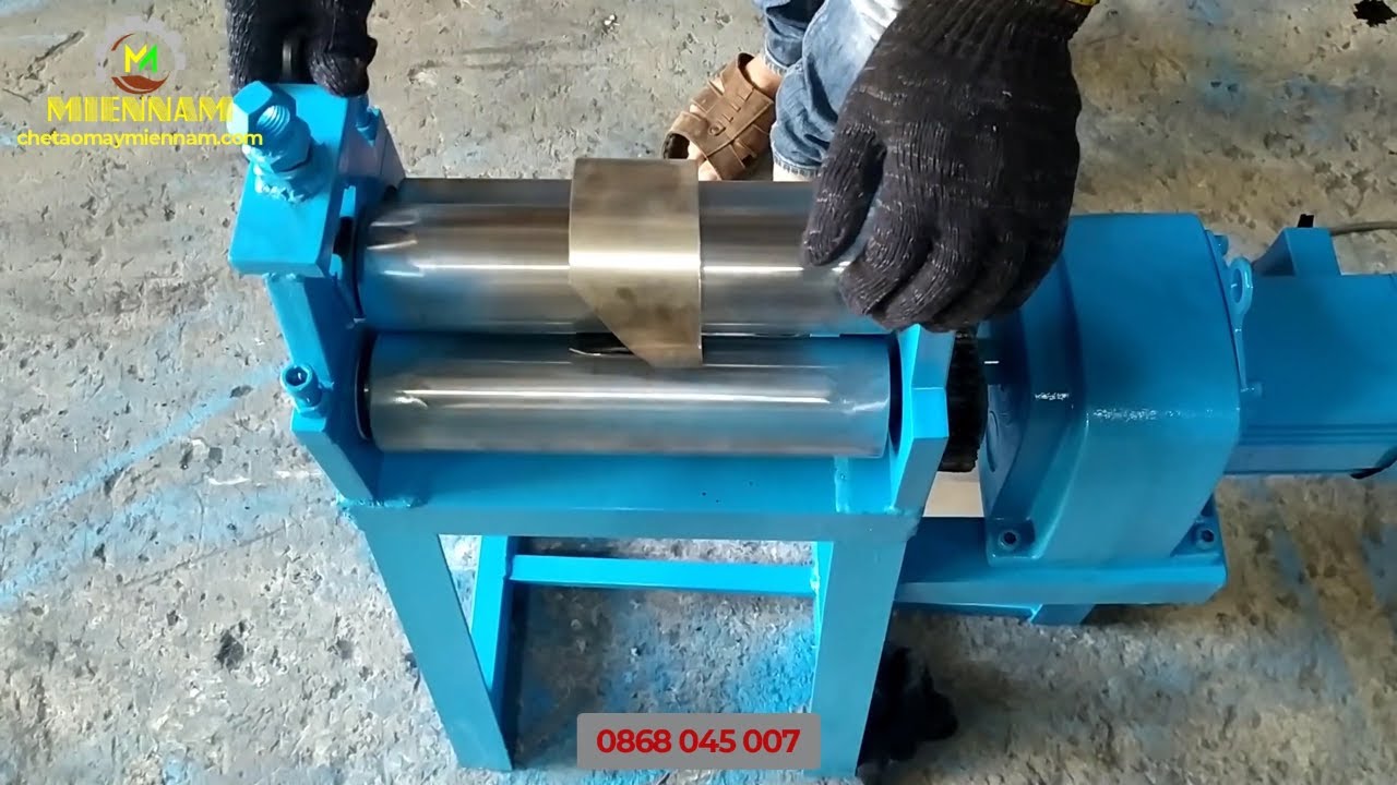 Máy lốc tôn mini - máy cuộn tôn - CHẾ TẠO MÁY MIỀN NAM