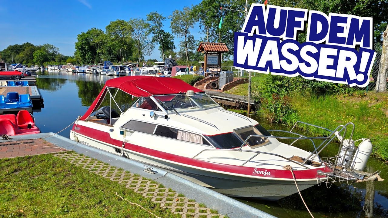 Mit dem Boot durch Ostfriesland! | Flache Kanäle - Niedrige Brücken | Käpt'n Moto | Skibsplast 600VS