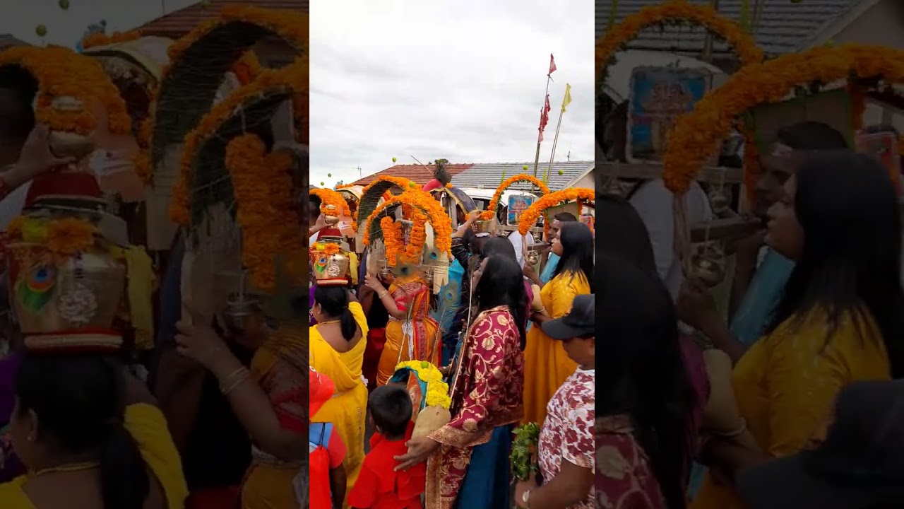 The procession of kavady at the Rd 706 temple, Chatsworth. 25 Jan 2024 #kzntourism #durbanindians