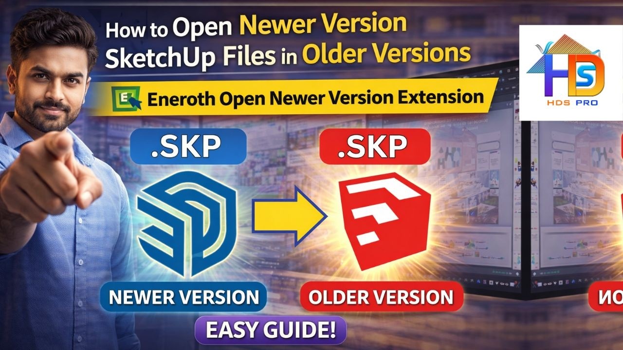 How to Open Newer Version SketchUp Files in Older Versions | Eneroth Open Newer Version Extension